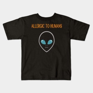 Allergic to humans Kids T-Shirt